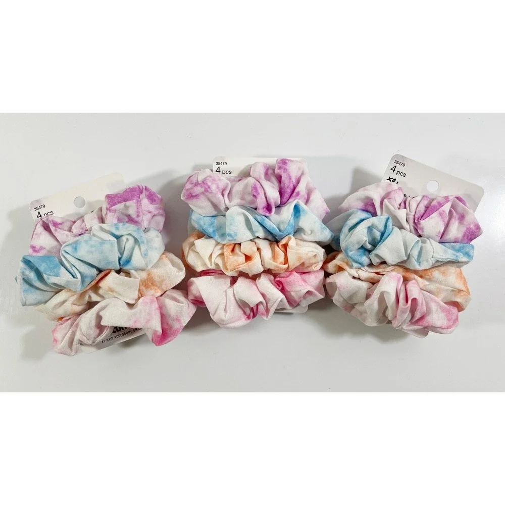 Scünci XO Morgan Simianer  35479  Scrunchie Multicolor Tie‎ Dye- Lot Of 3